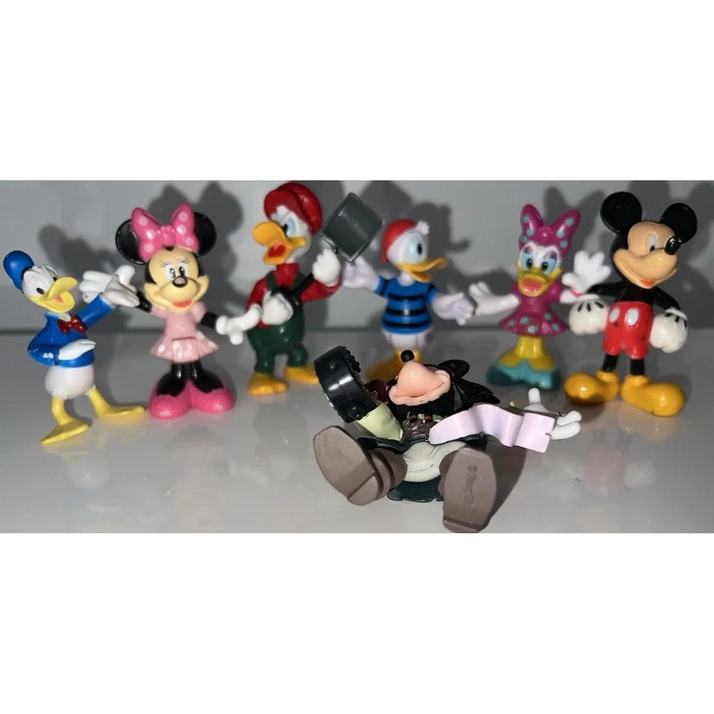 Disney Character Figures Mickey Minnie Daisy Lot Of 7) Donald Duck(4/b53/)